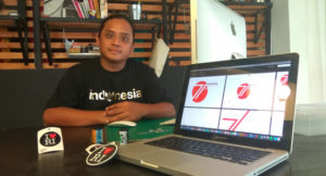 Adityayoga memamerkan karyanya, Logo HUT Ke-71 Republik Indonesia / jawapos